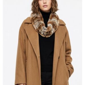 Mitchie's Multi Tone Real Rabbit Fur Stretch Infinity Scarf Cowl